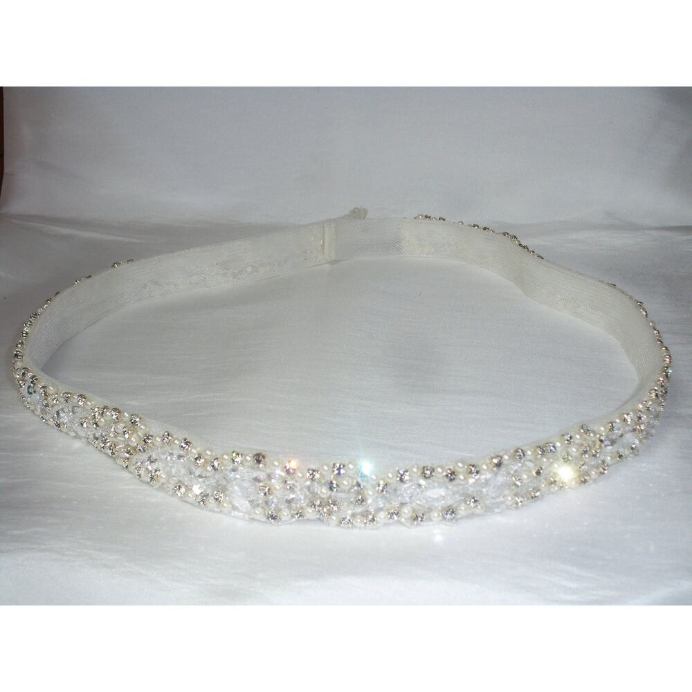 Horsehair Rhinestone Beaded Bridal Belt Wedding Formal Bridal Prom Party Belt